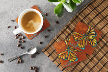 Load image into Gallery viewer, Insect - Butterly Butterfy Coasters - Set of 4 Lightweight Foam, Absorbent Drink Coasters