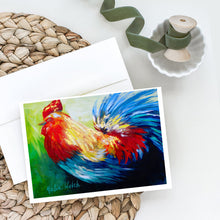 Load image into Gallery viewer, Bird - Rooster Chief Big Feathers Greeting Cards - Blank Note Cards – 8-Pack of Artist-Designed Cards with Envelopes