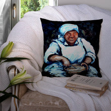Load image into Gallery viewer, Hot Water Cornbread  Canvas Throw Pillow - 14x14 Decorative Pillow – Art for Your Home &amp; Patio MW1087PW1414