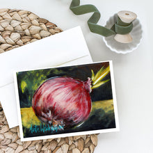 Load image into Gallery viewer, Vegetables - Onion One-Yun Greeting Cards - Blank Note Cards – 8-Pack of Artist-Designed Cards with Envelopes
