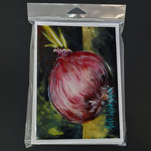 Load image into Gallery viewer, Vegetables - Onion One-Yun Greeting Cards - Blank Note Cards – 8-Pack of Artist-Designed Cards with Envelopes