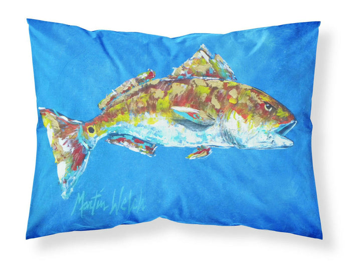 Fish - Red Fish Seafood Two Standard Pillowcases – Artistic Decorative Front, Crisp White Back
