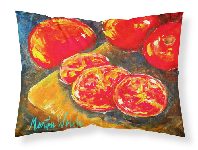 Vegetables - Tomatoes Slice It Up Standard Pillowcases – Artistic Decorative Front, Crisp White Back