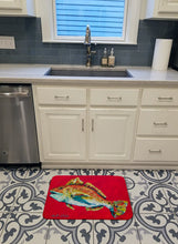 Load image into Gallery viewer, Fish - Red Fish Woo Hoo Machine Washable Memory Foam Mat MW1103RUG