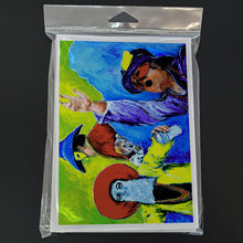 Load image into Gallery viewer, Mardi Gras Greeting Cards - Blank Note Cards – 8-Pack of Artist-Designed Cards with Envelopes