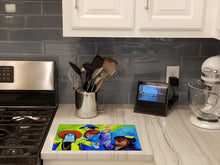 Load image into Gallery viewer, Mardi Gras  Glass Cutting Boards – Durable, Decorative Kitchen Art Large