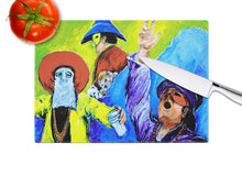 Load image into Gallery viewer, Mardi Gras  Glass Cutting Boards – Durable, Decorative Kitchen Art Large