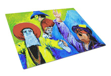 Load image into Gallery viewer, Mardi Gras  Glass Cutting Boards – Durable, Decorative Kitchen Art Large