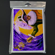 Load image into Gallery viewer, Mardi Gras Hey Mister Greeting Cards - Blank Note Cards – 8-Pack of Artist-Designed Cards with Envelopes