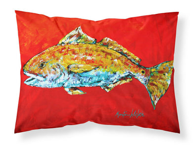 Fish - Red Fish Red Head Standard Pillowcases – Artistic Decorative Front, Crisp White Back