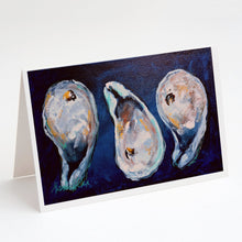 Load image into Gallery viewer, Oysters Give Me More Greeting Cards - Blank Note Cards – 8-Pack of Artist-Designed Cards with Envelopes