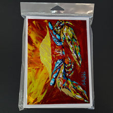 Load image into Gallery viewer, Crab Buster Brown Greeting Cards - Blank Note Cards – 8-Pack of Artist-Designed Cards with Envelopes