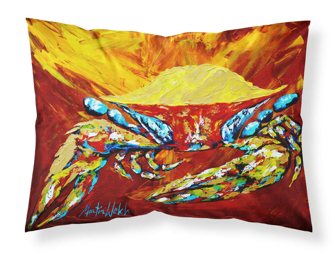 Crab Buster Brown Standard Pillowcases – Artistic Decorative Front, Crisp White Back