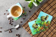 Load image into Gallery viewer, Horse Grazin Coasters - Set of 4 Lightweight Foam, Absorbent Drink Coasters