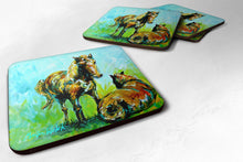 Load image into Gallery viewer, Horse Grazin Coasters - Set of 4 Lightweight Foam, Absorbent Drink Coasters