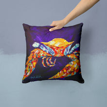 Load image into Gallery viewer, Crab The Right Stuff  Canvas Throw Pillow - 14x14 Decorative Pillow – Art for Your Home &amp; Patio MW1127PW1414