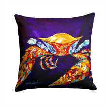 Load image into Gallery viewer, Crab The Right Stuff  Canvas Throw Pillow - 14x14 Decorative Pillow – Art for Your Home &amp; Patio MW1127PW1414