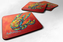 Load image into Gallery viewer, Crawfish Spicy Craw Coasters - Set of 4 Lightweight Foam, Absorbent Drink Coasters