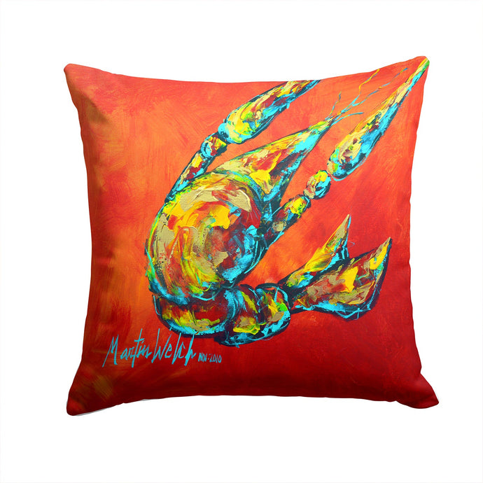 Crawfish Spicy Craw  Canvas Throw Pillow - 14x14 Decorative Pillow – Art for Your Home & Patio MW1131PW1414