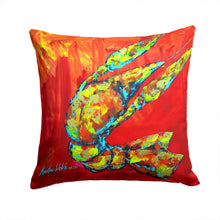 Load image into Gallery viewer, Crawfish Hot Craw Canvas Throw Pillow - 14x14 Decorative Pillow – Art for Your Home &amp; Patio MW1134PW1414