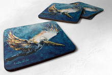 Load image into Gallery viewer, Bird - Pelican Go For It Coasters - Set of 4 Lightweight Foam, Absorbent Drink Coasters