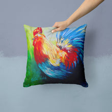 Load image into Gallery viewer, Rooster Chief Big Feathers Canvas Throw Pillow - 14x14 Decorative Pillow – Art for Your Home &amp; Patio MW1137PW1414