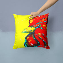 Load image into Gallery viewer, Rooster Big Head Canvas Throw Pillow - 14x14 Decorative Pillow – Art for Your Home &amp; Patio MW1138PW1414