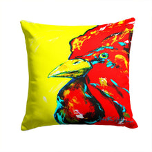 Load image into Gallery viewer, Rooster Big Head Canvas Throw Pillow - 14x14 Decorative Pillow – Art for Your Home &amp; Patio MW1138PW1414