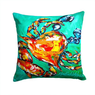 Crab Canvas Throw Pillow - 14x14 Decorative Pillow – Art for Your Home & Patio MW1142PW1414