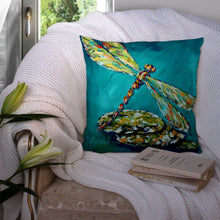 Load image into Gallery viewer, Insect - Dragonfly Matin Canvas Throw Pillow - 14x14 Decorative Pillow – Art for Your Home &amp; Patio MW1144PW1414