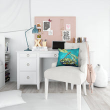 Load image into Gallery viewer, Insect - Dragonfly Matin Canvas Throw Pillow - 14x14 Decorative Pillow – Art for Your Home &amp; Patio MW1144PW1414