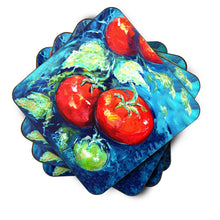 Load image into Gallery viewer, Vegetables - Tomatoes on the vine Foam Coaster MW1148FC