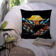 Load image into Gallery viewer, Sand Dance Turtle Canvas Throw Pillow - 14x14 Decorative Pillow – Art for Your Home &amp; Patio MW1150PW1414