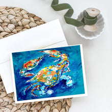 Load image into Gallery viewer, By Chance Crab Greeting Cards - Blank Note Cards – 8-Pack of Artist-Designed Cards with Envelopes