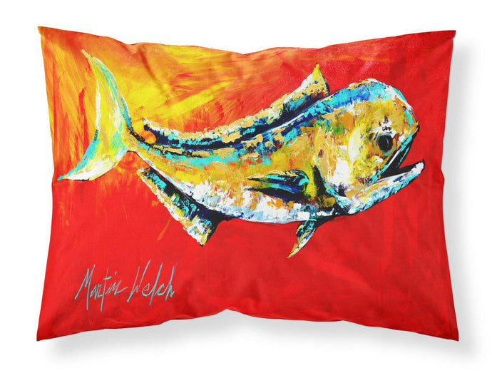 Danny Dolphin Fish Standard Pillowcases – Artistic Decorative Front, Crisp White Back