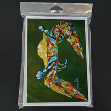 Load image into Gallery viewer, Go Green Crab Greeting Cards - Blank Note Cards – 8-Pack of Artist-Designed Cards with Envelopes