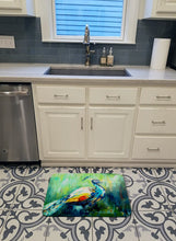 Load image into Gallery viewer, Proud Peacock Green Machine Washable Memory Foam Mat MW1160RUG