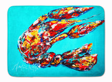 Load image into Gallery viewer, Lucy the Crawfish in blue Machine Washable Memory Foam Mat MW1161RUG