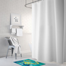 Load image into Gallery viewer, By Chance Crab in Aqua blue Machine Washable Memory Foam Mat MW1162RUG