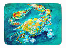 Load image into Gallery viewer, By Chance Crab in Aqua blue Machine Washable Memory Foam Mat MW1162RUG