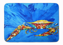 Load image into Gallery viewer, Big Spash Crab in blue Machine Washable Memory Foam Mat MW1163RUG