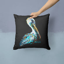 Load image into Gallery viewer, Dressed in Black Pelican Canvas Throw Pillow - 14x14 Decorative Pillow – Art for Your Home &amp; Patio MW1164PW1414