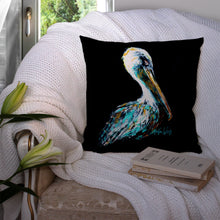 Load image into Gallery viewer, Dressed in Black Pelican Canvas Throw Pillow - 14x14 Decorative Pillow – Art for Your Home &amp; Patio MW1164PW1414