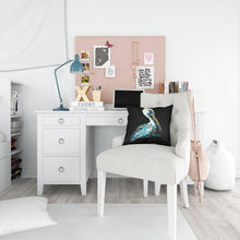 Load image into Gallery viewer, Dressed in Black Pelican Canvas Throw Pillow - 14x14 Decorative Pillow – Art for Your Home &amp; Patio MW1164PW1414