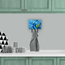 Load image into Gallery viewer, Peacock Straight Up in Blue Leash or Key Holder MW1166TH68