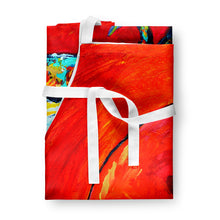 Load image into Gallery viewer, Crab in Santa Hat Santa Claws Apron – Artist-Designed Kitchen, BBQ &amp; Craft Apron MW1169APRON