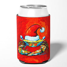 Load image into Gallery viewer, Crab in Santa Hat Santa Claws Can or Bottle Hugger MW1169CC