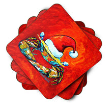 Load image into Gallery viewer, Crab in Santa Hat Santa Claws Foam Coaster MW1169FC