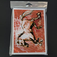 Load image into Gallery viewer, Shadow the Horse in Red Greeting Cards - Blank Note Cards – 8-Pack of Artist-Designed Cards with Envelopes