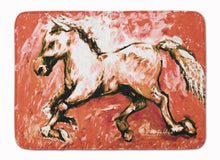 Load image into Gallery viewer, Shadow the Horse in Red Machine Washable Memory Foam Mat MW1170RUG
